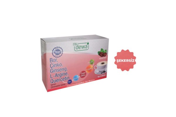 Bor Çinko Ginseng L-Argine Quercetin İçeren Şekersiz Fonksiyonel Kahve