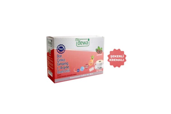 Bor Çinko Ginseng L-Argine Quercetin İçeren Şekerli ve Kremalı Fonksiyonel Kahve